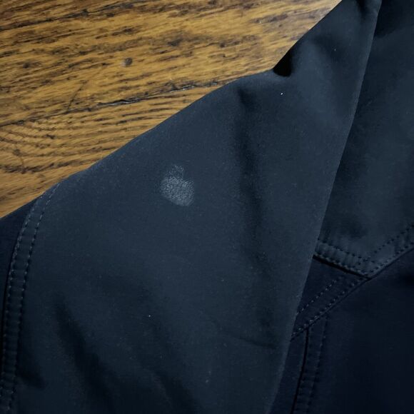 Reebok Black Soft Shell Full Zip Insulated Jacket Sz Small Windbreaker Gorpcore - Picture 4 of 11